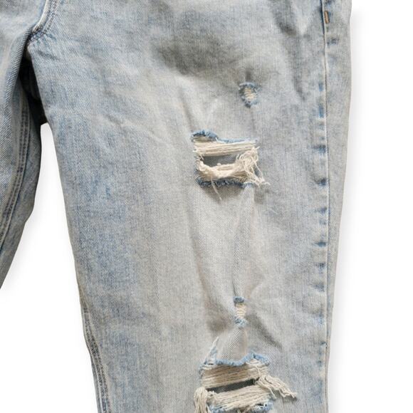 Old Navy Power Slim Straight High Rise Ankle Length Distressed Jeans Sz 14 - Picture 8 of 10